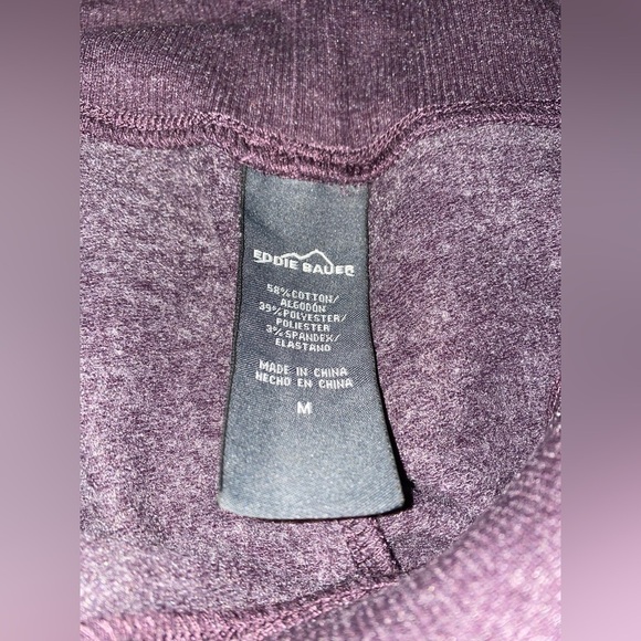 Eddie Bauer French Terry Pull On Drawstring Pants Outdoor Hiking Walks Women M - Picture 3 of 7